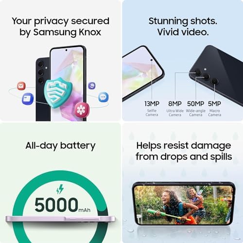 SAMSUNG Galaxy A35 5G A Collection Cell Telephone, 128GB Unlocked Android Smartphone, AMOLED Show, Superior Triple Digital camera System, Expandable Storage, Rugged Design,US Model, 2024, Superior Navy (Renewed) - Image 2
