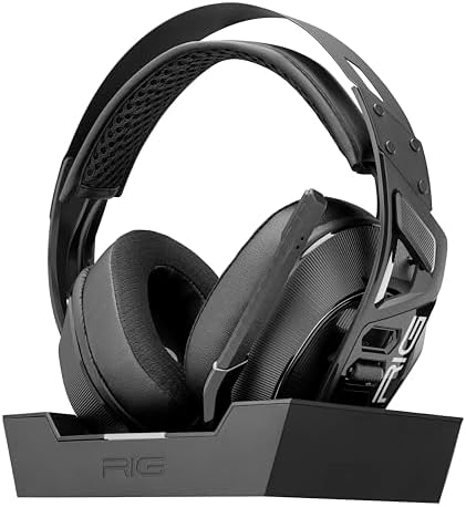 RIG 900 MAX Dual Wireless Gaming Headset with Bluetooth for Xbox, PlayStation, and PC - Multi-Function Charging Base - Up to 60 Hours Battery - Dolby Atmos 3D Audio (Renewed)
