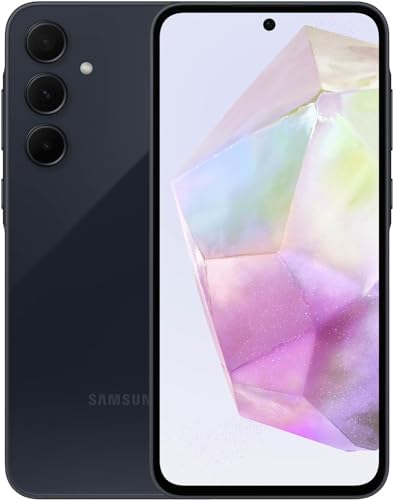 SAMSUNG Galaxy A35 5G A Series Cell Phone, 128GB Unlocked Android Smartphone, AMOLED Display, Advanced Triple Camera System, Expandable Storage, Rugged Design,US Version, 2024, Awesome Navy (Renewed)