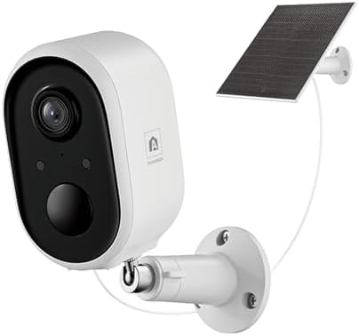Solar Security Camera Outdoor Wireless, 2K Color Night Vision, Battery Powered PIR Motion Detection,2.4GHz WiFi Cameras for Home Surveillance, Light and Sound Alarm, 2-Way Audio