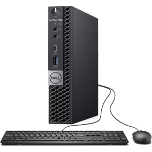 Dell OptiPlex 7060 Micro Desktop Business PC, Intel Core i5-8500T 2.1GHz, 16GB, 512GB SSD, USB Type-C, Windows 11 (Renewed), Black