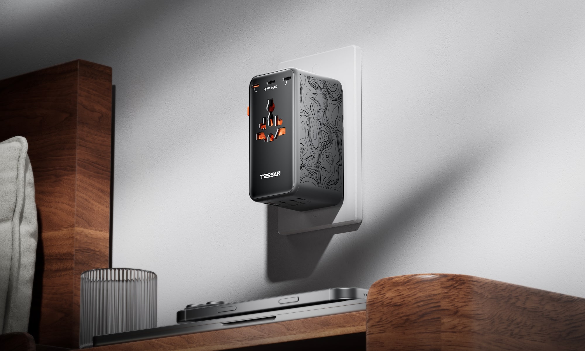 Meet the world’s first 205W universal travel adapter—A powerhouse in your pocket