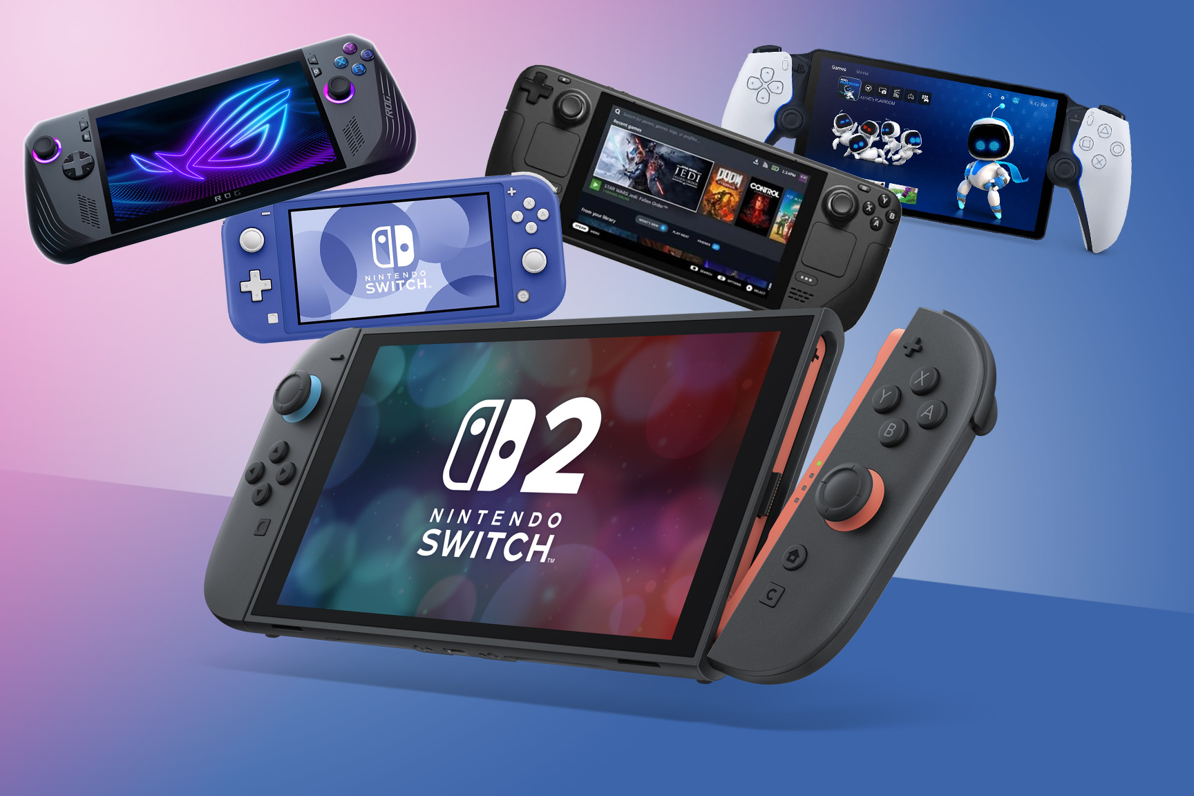 Best handheld gaming consoles in 2025 including Nintendo Switch, Steam Deck and more