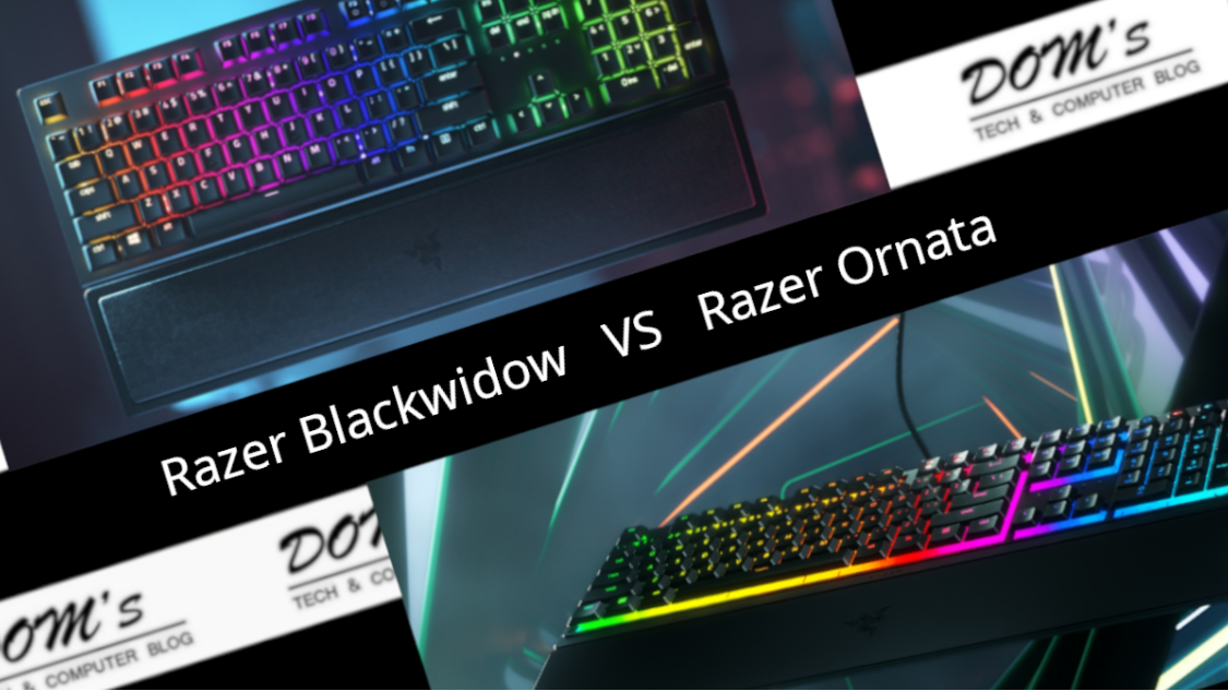 Razer Blackwidow vs Ornata Gaming Keyboard Comparison