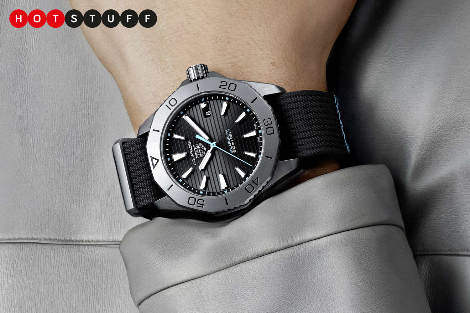 TAG Heuer’s new Aquaracer Solargraph is perfect for NATO fans