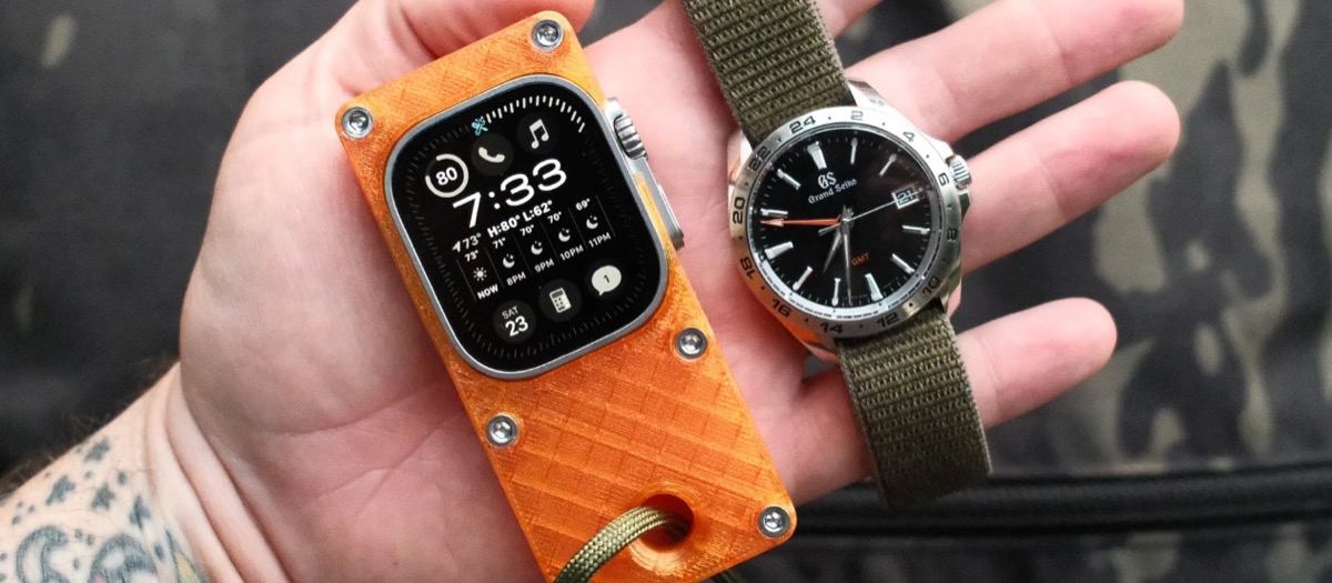 The miniphone ultra is a fun case that makes the Apple Watch Ultra feel like a tiny phone
