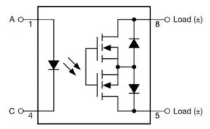 Vishay VORA1150 1500V solid state relay block