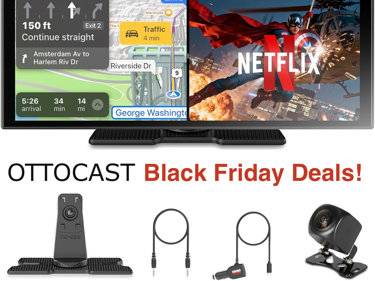 Black Friday Ottocast Deals: Upgrade Your Car's Display and Ditch the Cables for Good