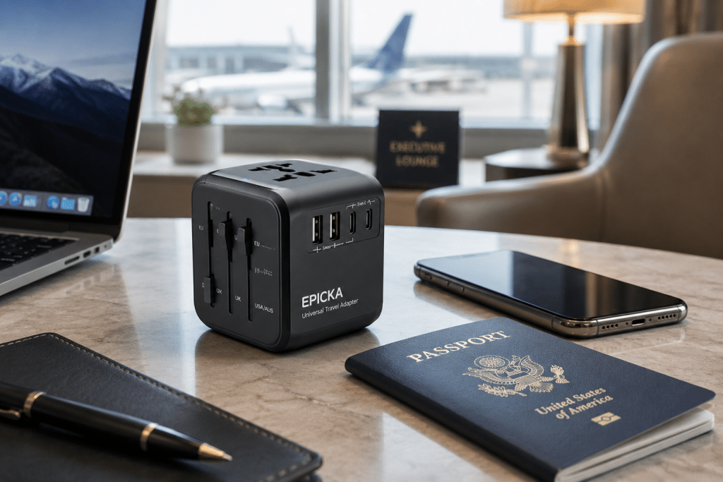 EPICKA Universal Travel Adapter Review: Smart GaN Power for Global Travel