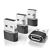 Elebase USB to USB C Adapter for iPhone 17 4Pack,USBC Car Charger Adapter